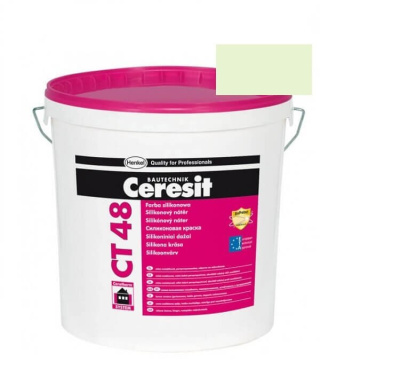 Краска фасадная силиконовая CERESIT CT 48 колерованная Borneo 1 15 л