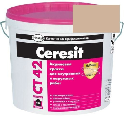 Краска акриловая фасадная Ceresit CT 42 15 л Colorado 4