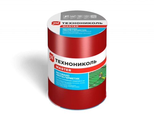 Лента самоклеящаяся Nicoband, 3 м х 15 см, красный