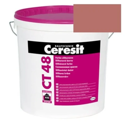 Краска силиконовая фасадная Ceresit CT 48 15 л Africa 6
