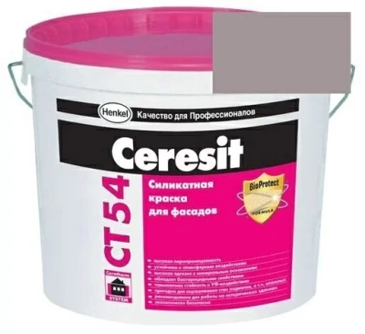 Краска силикатная фасадная Церезит CT 54 15 л Arizona 6