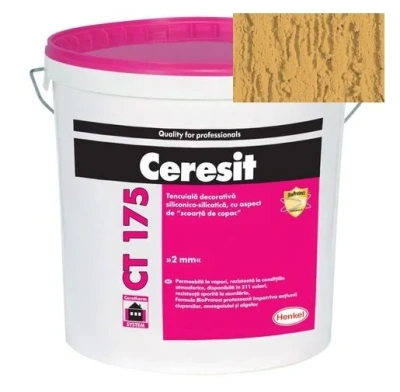 Штукатурка силикатно-силиконовая Ceresit CT 175 короед 2,0 Gobi 6 25 кг