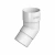 Колено трубы ТЕХНОНИКОЛЬ 125/82, 135°, белый