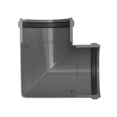 Угол желоба ТЕХНОНИКОЛЬ 125/82, 90°, серый