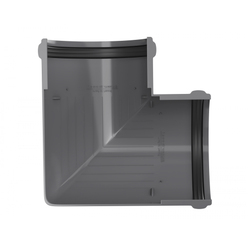 Угол желоба ТЕХНОНИКОЛЬ 125/82, 90°, серый