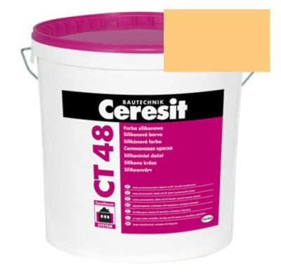 Краска силиконовая фасадная Ceresit CT 48 15 л Gobi 5