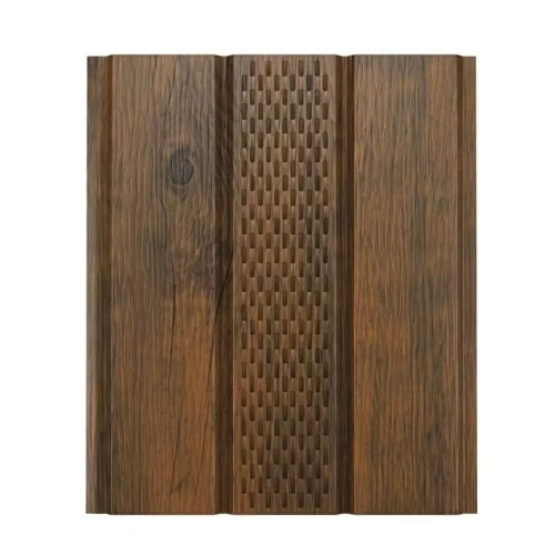 Софит металлический Aquasystem центральная перфорация, 303х1150 мм, 0,45, Naive Maroon Printech Al-Zn 140, Канадский Дуб