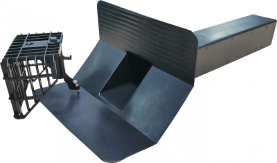 Воронка парапетная квадратного сечения с галтелью ТЕХНОНИКОЛЬ, 100x100x600 мм