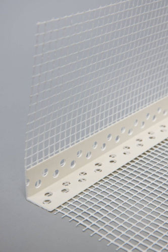 Профиль угловой с армирующей сеткой 10х15 см 2,5 м ПВХ