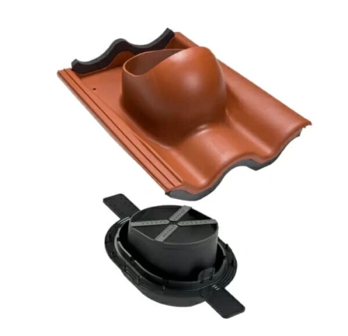 Проходной элемент для натуральной черепицы Vilpe Tiili 2k RR 32 коричневый