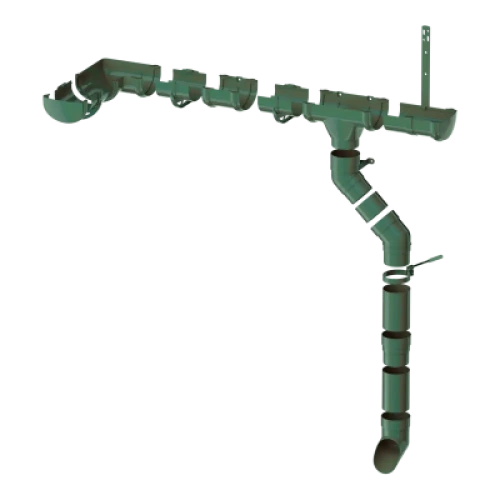 ТН ОПТИМА колено трубы 135°, зеленый, шт