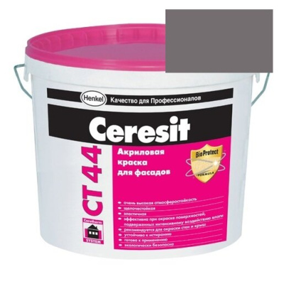 Краска акриловая фасадная Ceresit CT 44 15 л Etna 6