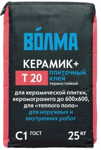 Клей плиточный Волма Керамик Плюс 25 кг