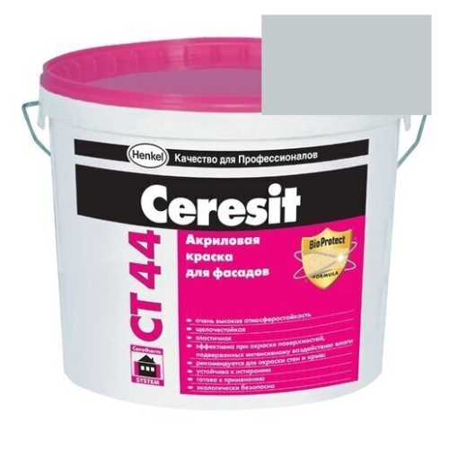Краска акриловая фасадная Ceresit CT 44 15 л Atlantic 3