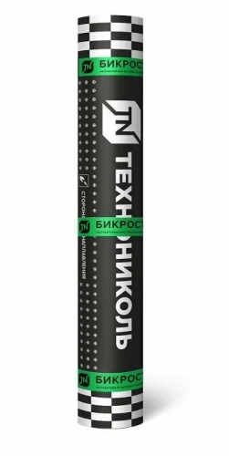 Материал кровельный Бикрост ТКП-4, верхий слой, стеклоткань, 10 м²