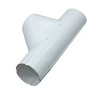 Тройник трубы Grand Line 125/90, RAL 9003