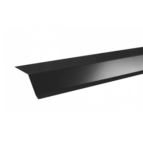 Планка карнизная, 75х50х5х2000 мм, 0,45 мм, PE RAL 9005