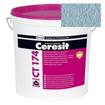Штукатурка силикатно-силиконовая Ceresit CT 174 камешковая 2,0 Pacific 3 25 кг