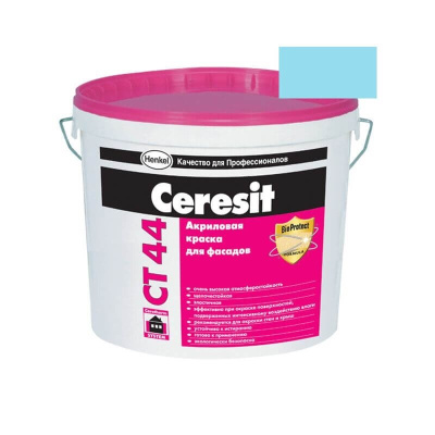 Краска фасадная акриловая CERESIT CT 44 колерованная Oceania 5 15 л