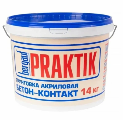 Грунтовка акриловая Bergauf Praktik бетонконтакт 14 кг