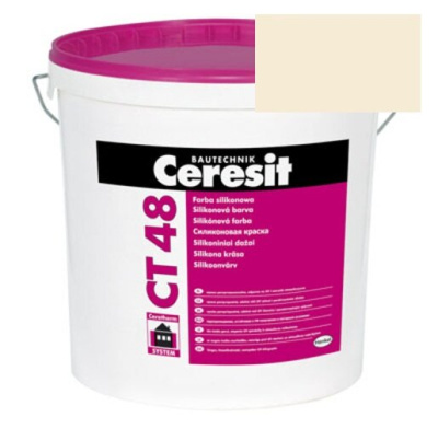 Краска силиконовая фасадная Ceresit CT 48 15 л Gobi 2