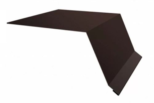 Планка карнизная Grand Line, 100х65х2000 мм, 0,45 мм, PE, RAL 8017