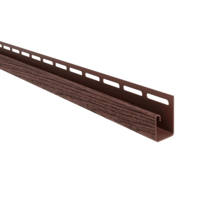 J-Профиль ТЕХНОНИКОЛЬ Фактур, 3000 мм, Орех