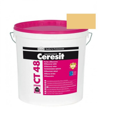 Краска фасадная силиконовая CERESIT CT 48 колерованная Barbados 5 15 л