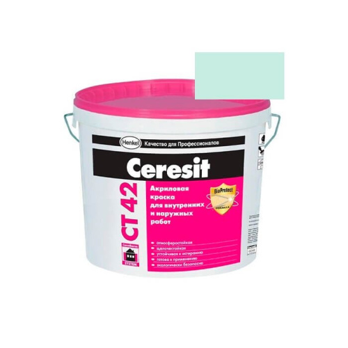 Краска акриловая CERESIT CT 42 колерованная Oregon 2 15 л