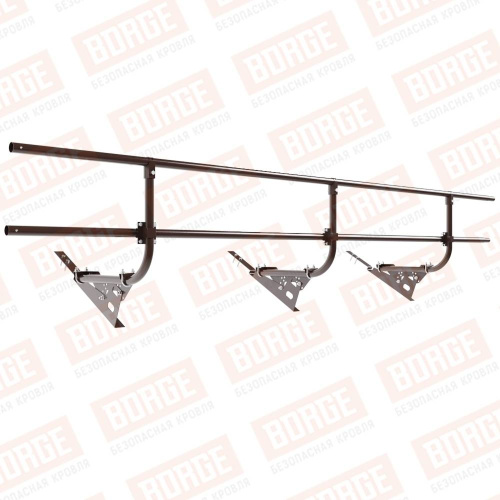 Ограждение кровельное BORGE Эконом Тип-3 H-60 600х3000 RAL 8017