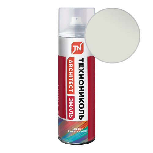 Эмаль аэрозольная ТЕХНОНИКОЛЬ серо-белый 9002 Эмаль аэрозольная ТЕХНОНИКОЛЬ серо-белый 9002