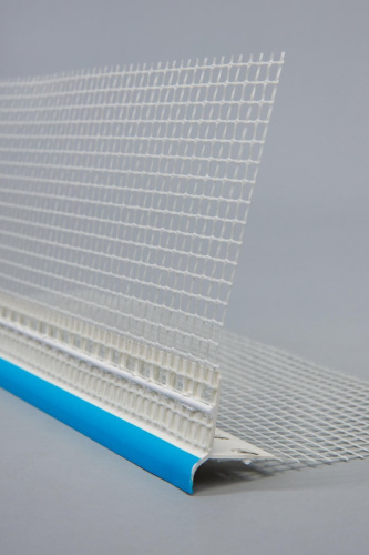 Профиль-капельник ПВХ с армирующей сеткой BELLA-PLAST 100х100х2500 мм