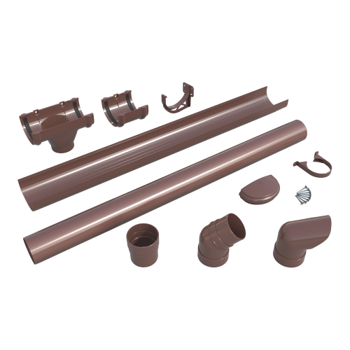 Слив трубы ТЕХНОНИКОЛЬ Оптима 120/80, коричневый