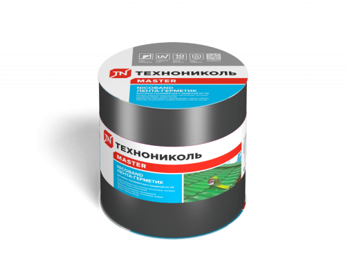 Лента самоклеящаяся Nicoband, 10 м х 15 см, темно-серый