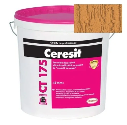 Штукатурка силикатно-силиконовая Ceresit CT 175 короед 2,0 Kalahari 5 25 кг