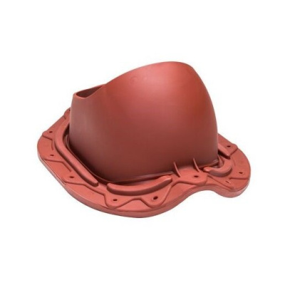 Проходной элемент для металлочерепицы Vilpe Muotokate, D=110-160 мм, RAL 3009, красный