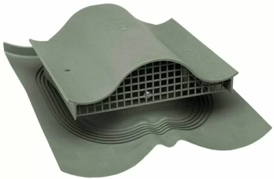 Аэратор кровельный для композитной черепицы Vilpe Decra KTV, RR 11, зеленый