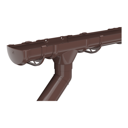 Слив трубы ТЕХНОНИКОЛЬ Оптима 120/80, коричневый