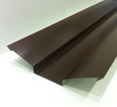 Планка ендовы верхней Металл Профиль 76х76х2000х0,5 мм NormanMP RAL 8017