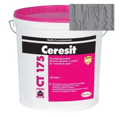 Штукатурка силикатно-силиконовая Ceresit CT 175 короед 2,0 Etna 5 25 кг