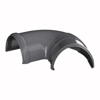 Угол желоба регулируемый ТЕХНОНИКОЛЬ ПВХ 125/82, 90°-150°, серый