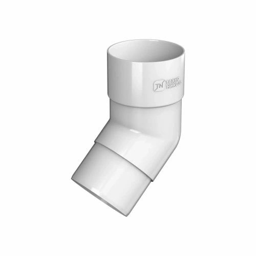 Колено трубы ТЕХНОНИКОЛЬ Оптима 120/80, 135°, белый