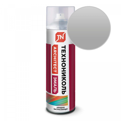 Эмаль аэрозольная ТЕХНОНИКОЛЬ металлик 9006