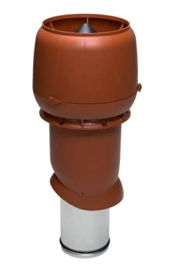 Выход вентиляционный изолированный с колпаком Vilpe D=160/ИЗ/500 RAL 8004 кирпичный
