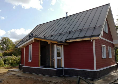 Сайдинг фиброцементный DECOVER 3600x190x8 мм, Bordo