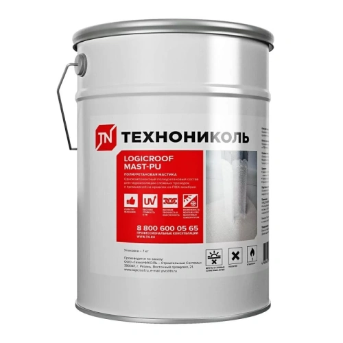 Мастика ТЕХНОНИКОЛЬ Logicroof Mast-pu, 7 кг
