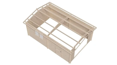 Гараж 21 Стандарт брус 44 мм