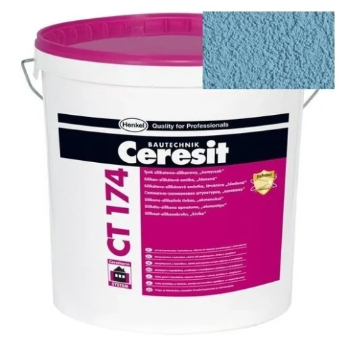 Штукатурка силикатно-силиконовая Ceresit CT 174 камешковая 2,0 Pacific 4 25 кг