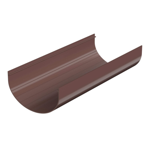Желоб водосточный ТЕХНОНИКОЛЬ Оптима ПВХ 120/80, 2 м, коричневый