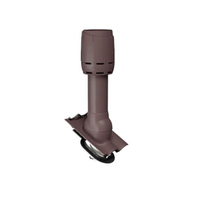 Дефлектор вытяжной вентиляции для волновой черепицы BRAAS D=160, коричневый